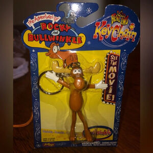 The Adventures of Rocky and Bullwinkle Micro Bend-Ems Keychain Bullwinkle